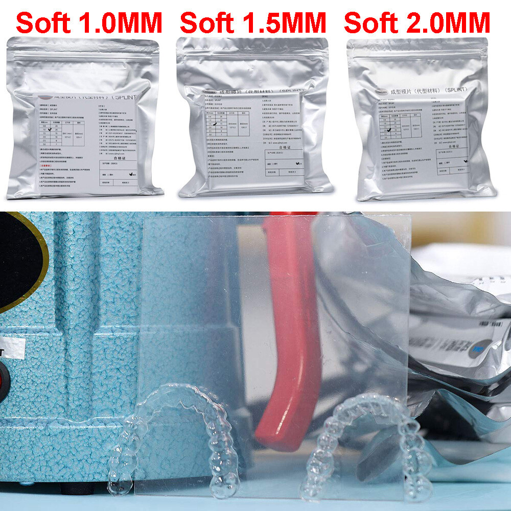 Dental Soft Splint Thermoforming Material Vacuum Forming 1.0/1.5/2.0mm Pack