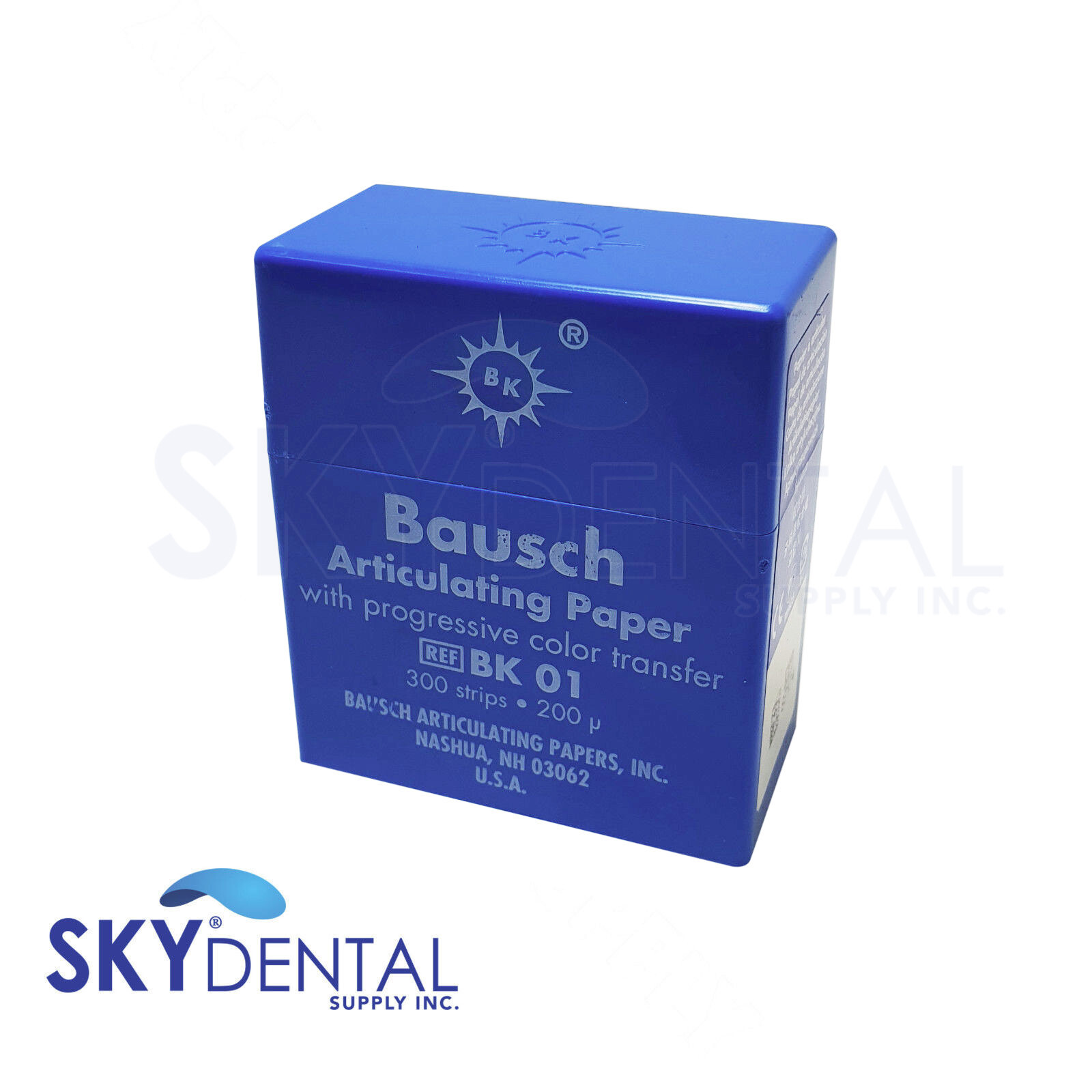 Bausch .008″ (200 microns) Blue Articulating Paper Strips, 300 Strips BK01