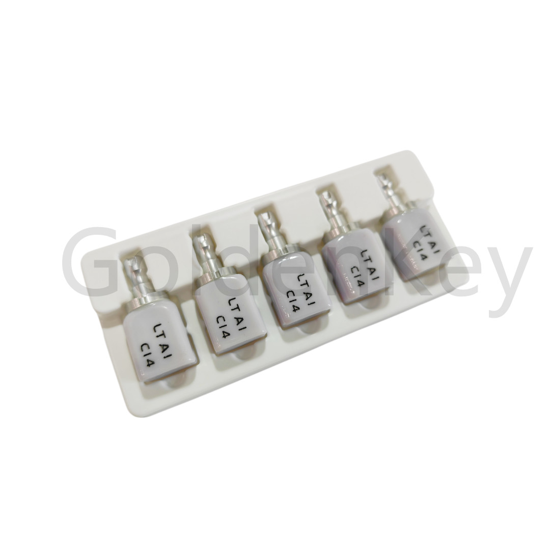 Low Transparency Dental Glass Ceramic Liithium Disslicate Blocks C14 CAD CAM