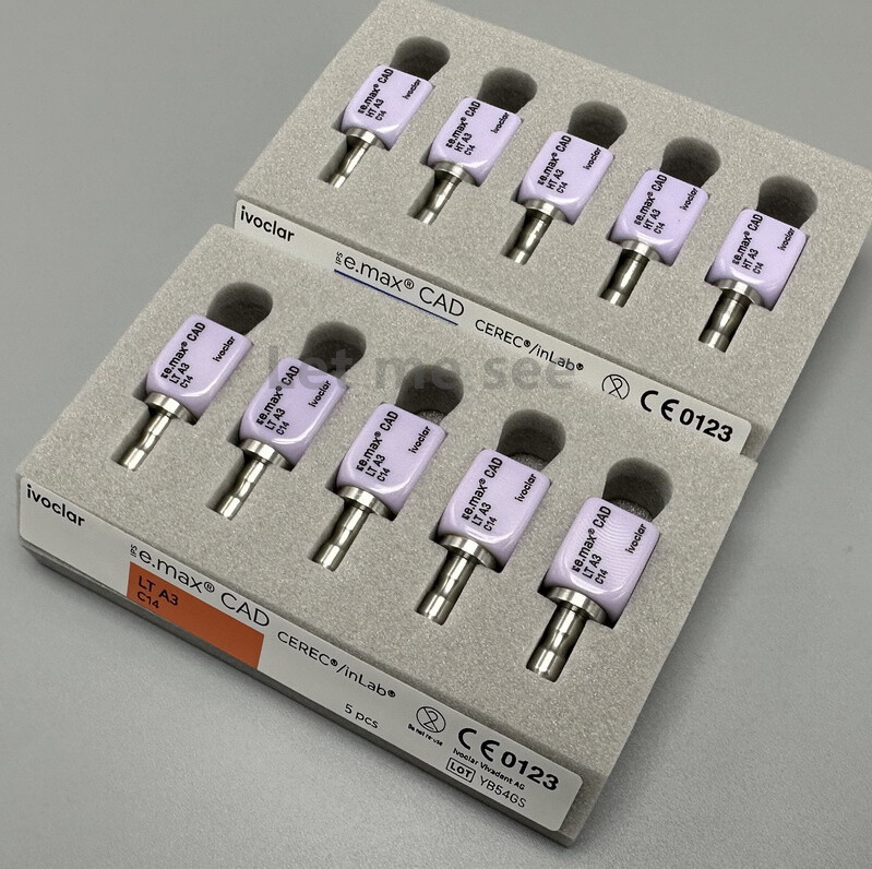 IVOCLAR E.max Cad Dental CEREC InLab Glass Ceramics Blocks ABUTMENT Refill 1~5pc