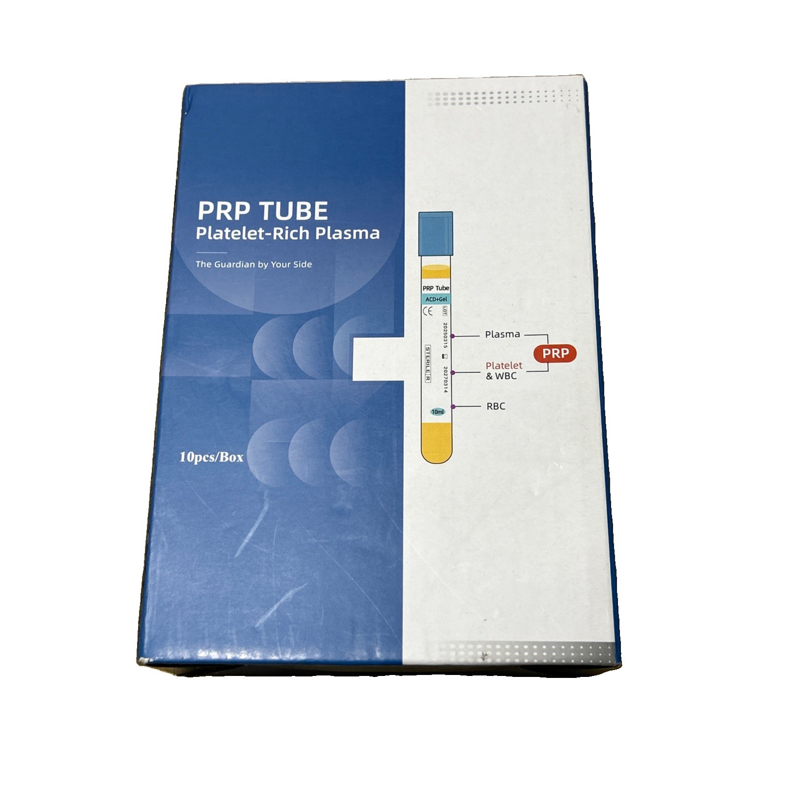 P.R .P Tube System 10/10ml ACD + GEL Sealed