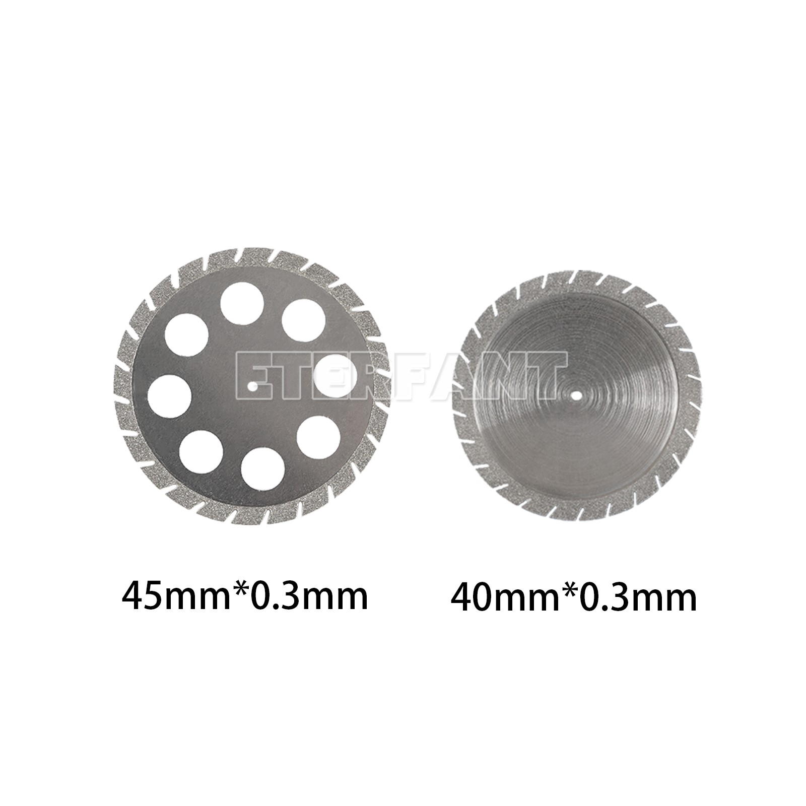 Dental Lab Diamond Cutting Disc Double Sided 45/40mm*0.3mm Crown Plaster Disc