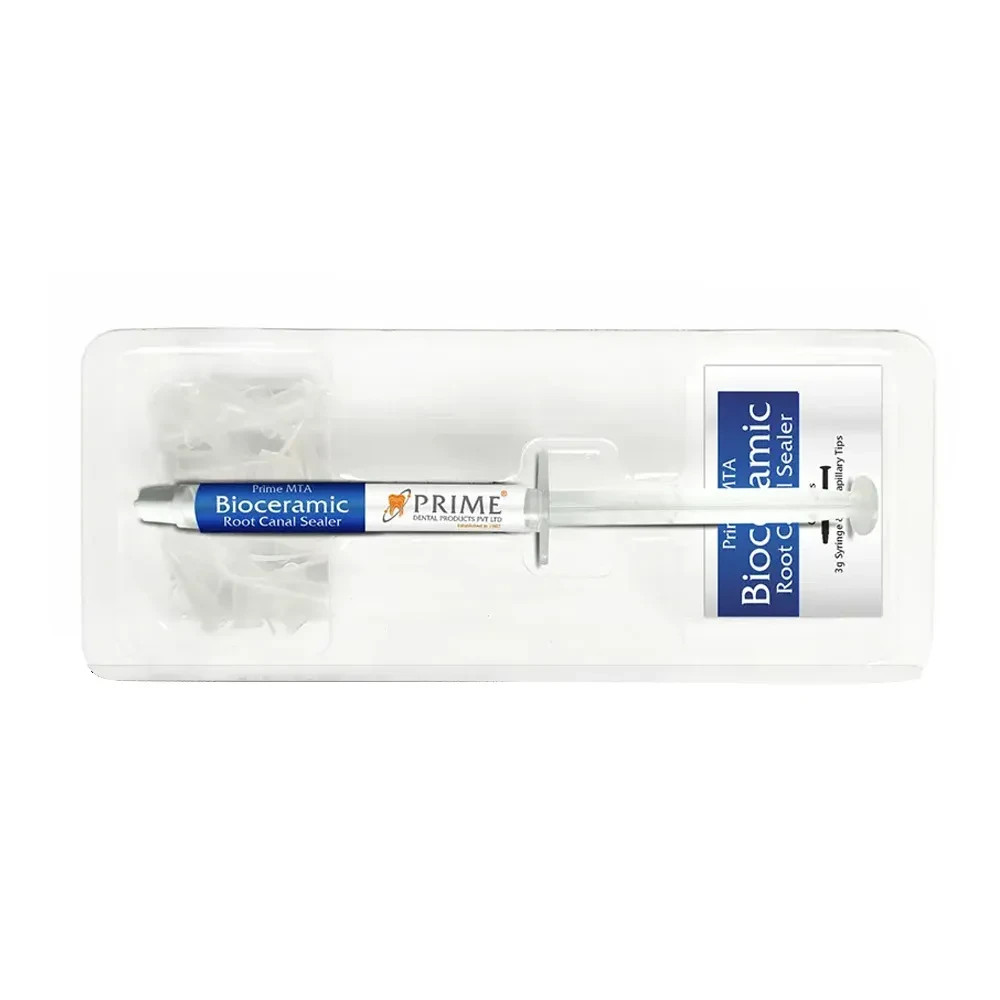 Prime Dental MTA Bioceramic Root Canal Sealer 3g Syringe 15 Tips