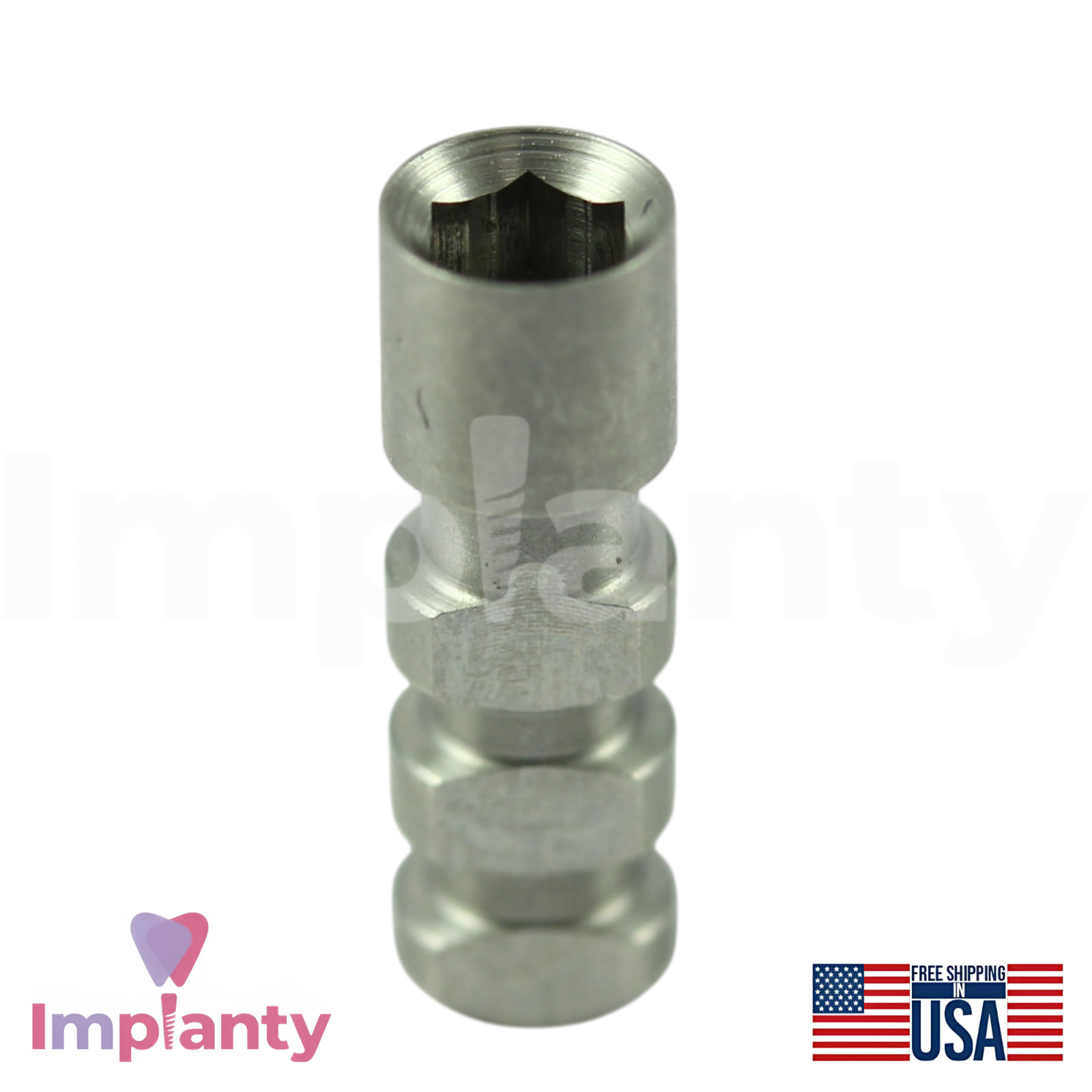 10x MIS® Seven Compatible Dental Fixture Analog Ø3.75mm Int Hex 2.45mm