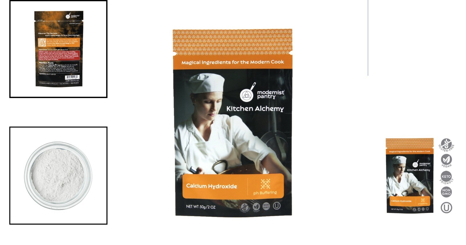 Gluten-Free Calcium Hydroxide (2oz) – Perfect for Crafting Keto Dishes