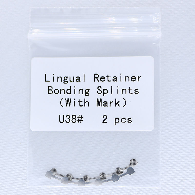 10 Packs Dental Orthodontic Lingual Retainer Bonding Splints with Mark L29#-U47#