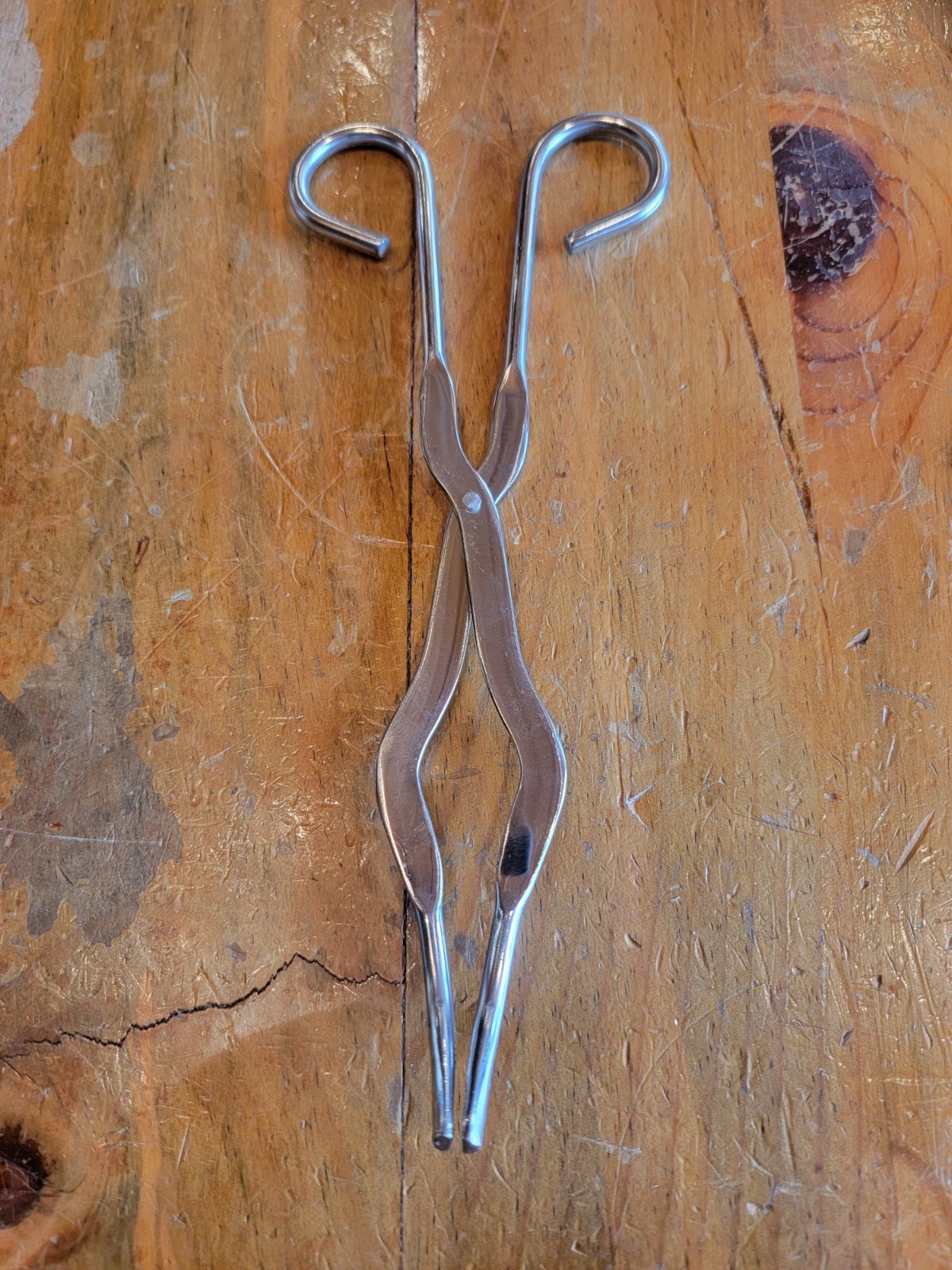 Lab 9 1/4” Stainless Steel Beaker Flask Crucible Tongs 3/4″ Serrated Grip