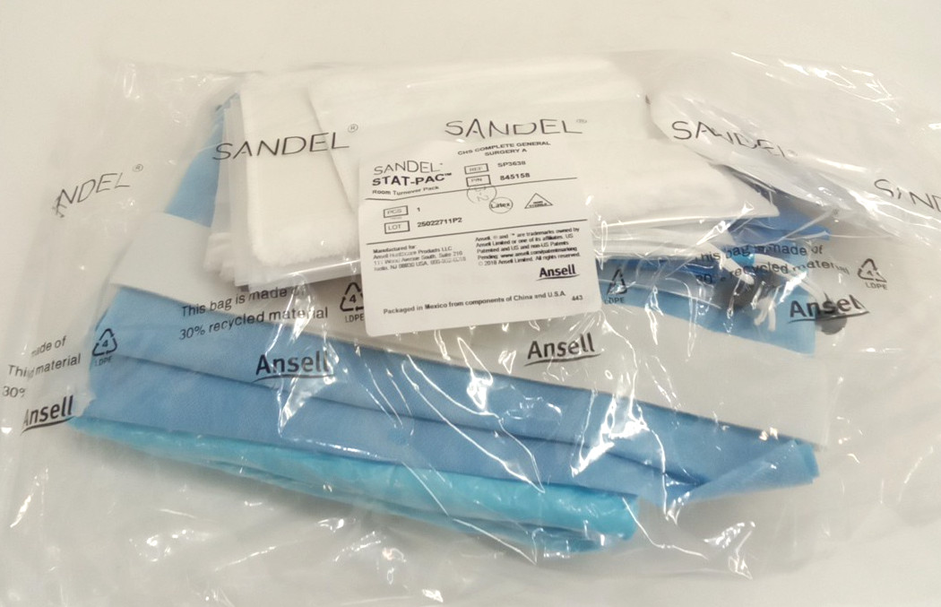 Ansell Sandel 845158 Stat-Pac CHS Complete General Surgery A Room Turnover Pack