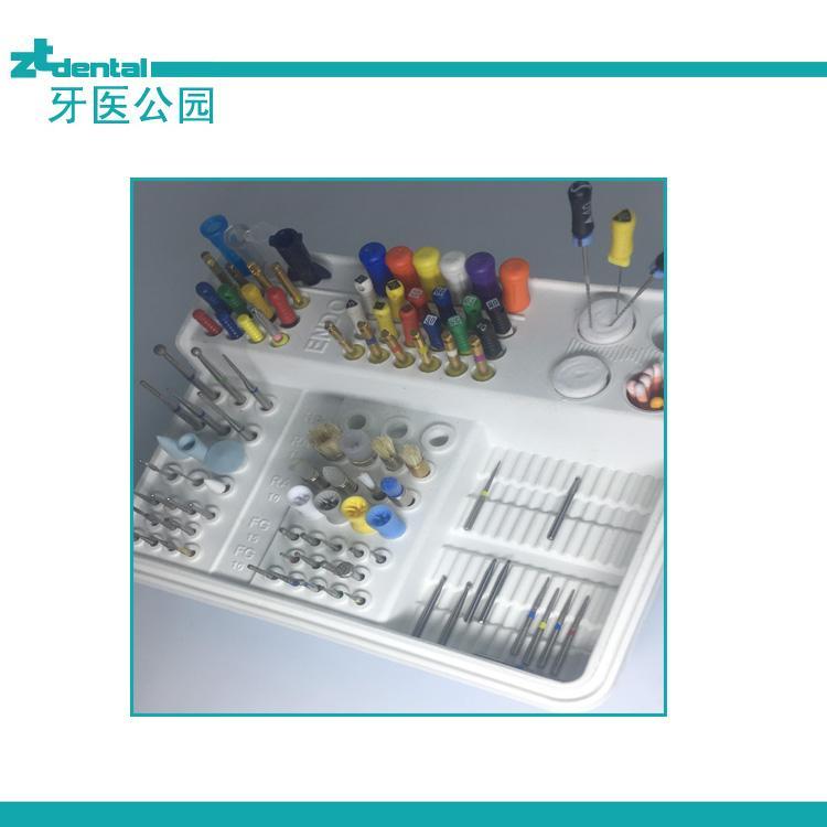 Dental Endo Box Autoclavable plastic Composition 91 holes+ 4 small wells + 1 pan