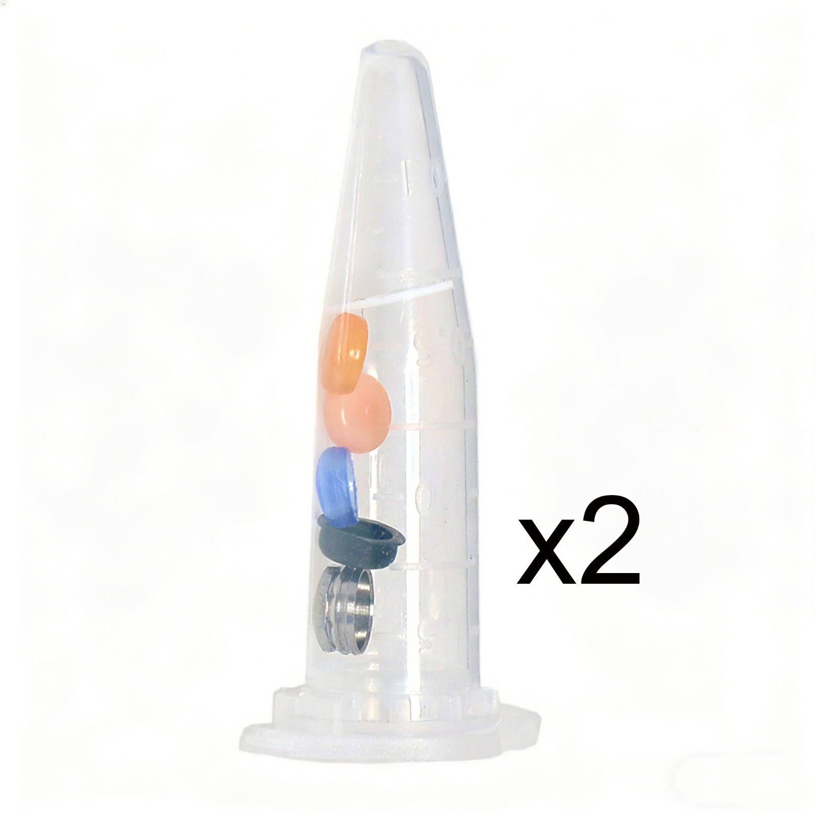 Dental Zest Locator Standard/Extended Range Male cap Processing Package-2Pack