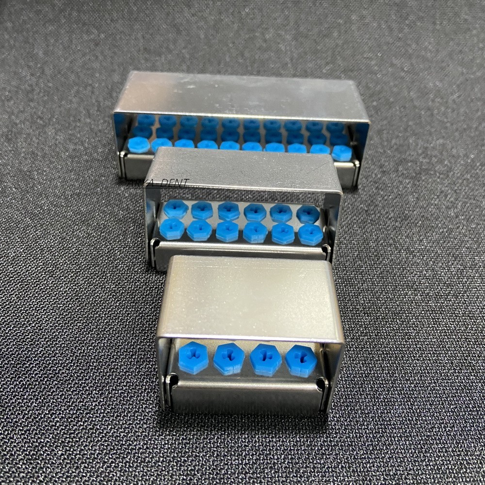 Dental Disinfection Box Implant Drill Bur Organizer Holder Block 8/12/30 Holes