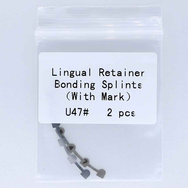 10 Packs Dental Orthodontic Lingual Retainer Bonding Splints with Mark L29#-U47#