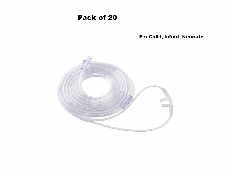 Romsons Oxy Set Nasal Oxygen Cannula for Child, Infant, Neonate Pack of 20
