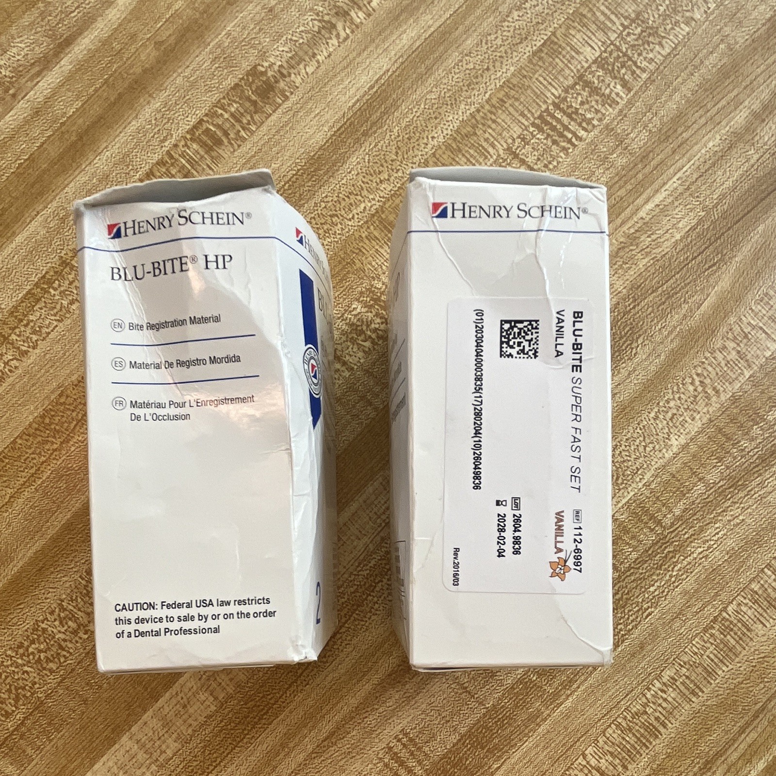 Henry Schein Blu-Bite HP Bite Registration Material Vanilla, Lot of 2, 11-8997