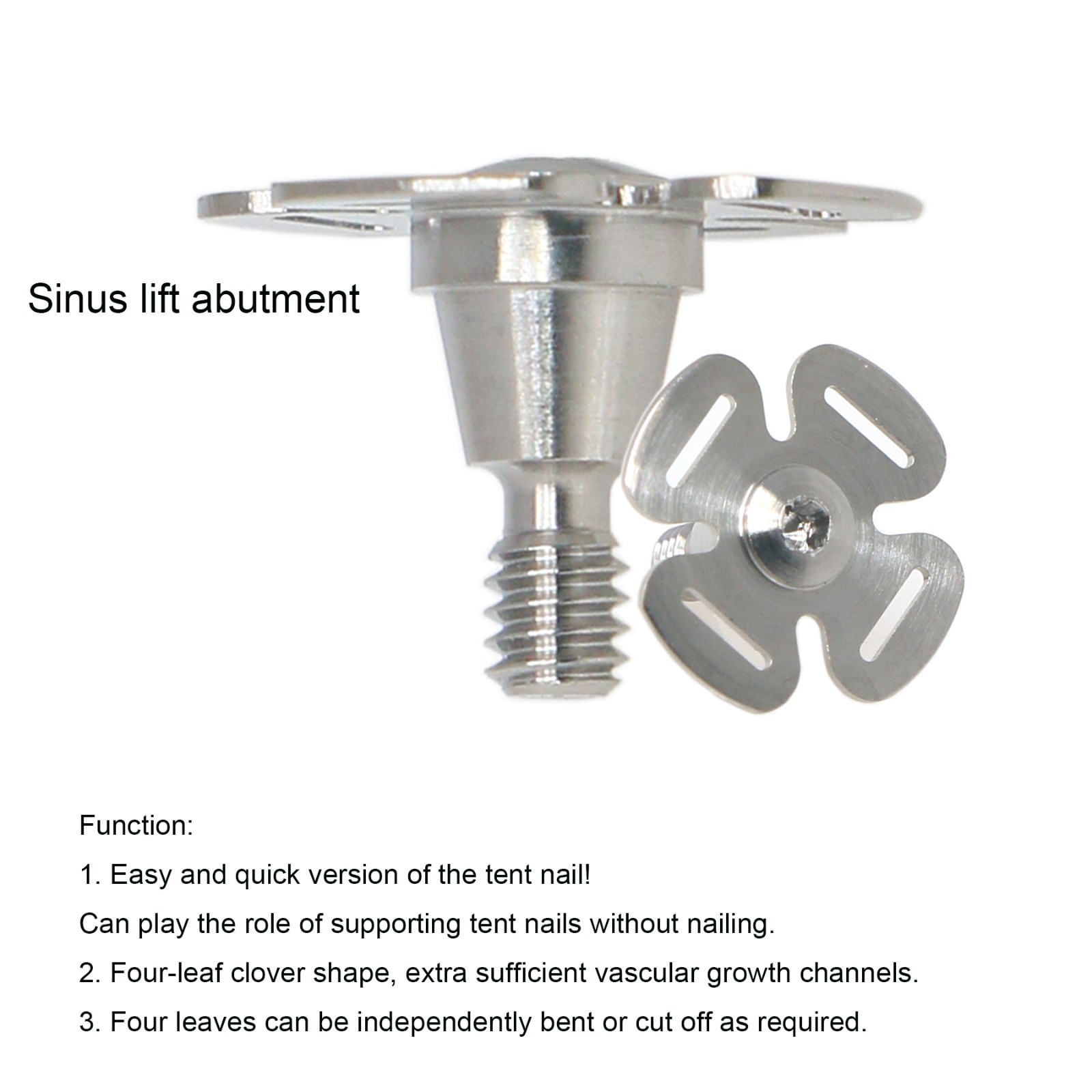 Dental Sinus lift temporary abutment titanium abutment fits Den-tium superline
