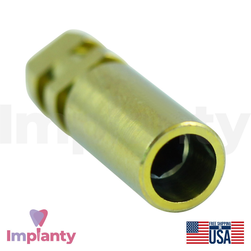 5x Dental Fixture Analog 4.0mm Compatible Neodent GM Titanium Yellow Dentistry