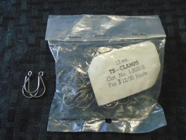 Laboratory 12/30 Joint Stainless Steel Spring Keck Clip Clamps 12/Pieces