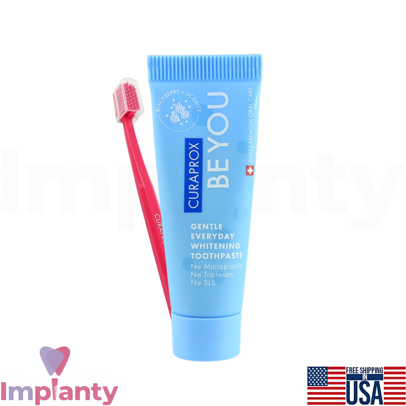 Curaprox Dental Whitening Toothpaste with Toothbrush Set Pack Multiple Flavors