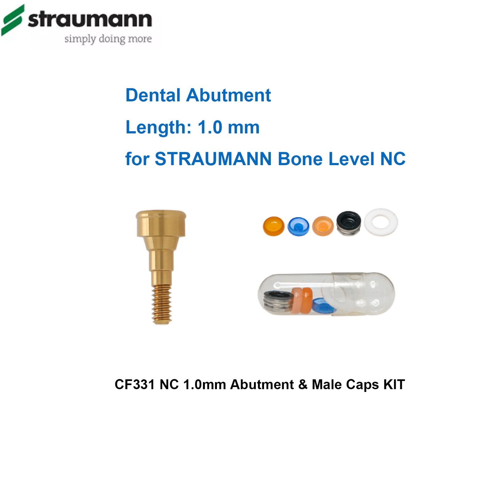Fit Straumann Bone Level NC Locator Classic Overdenture Abutment Narrow Cross