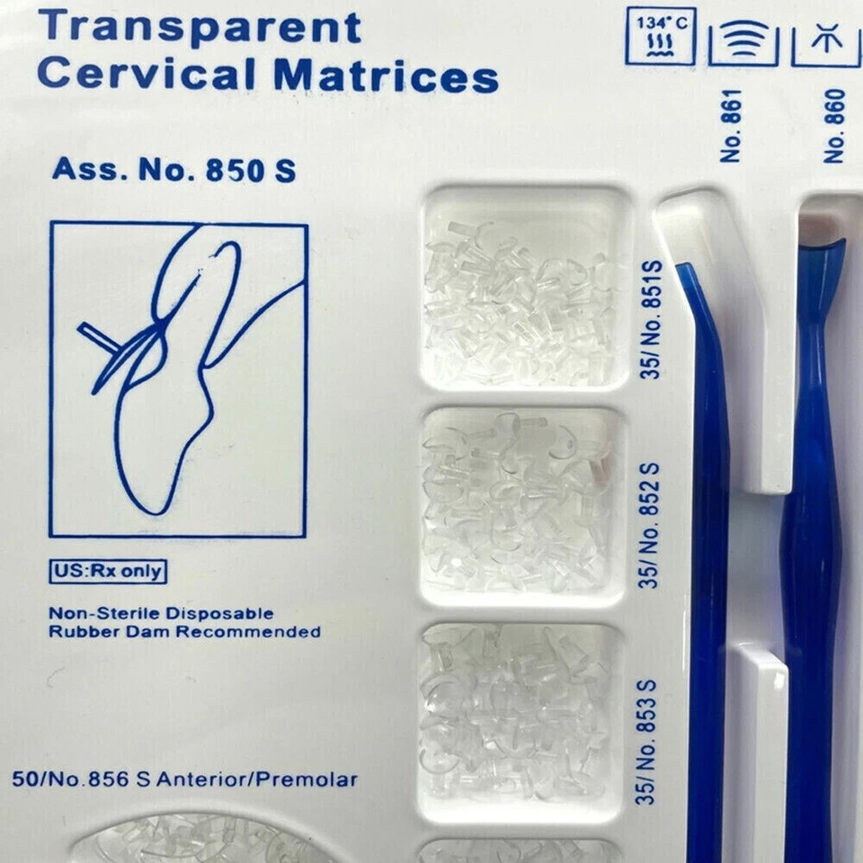 Dental Composite Clear Matrix Gingival Retractor Transparent Cervical Matrices