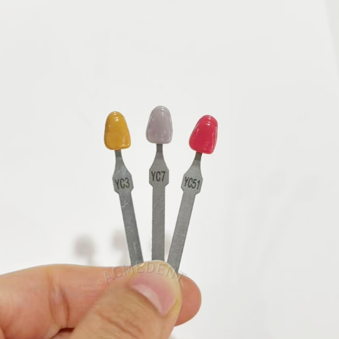 Gum Shade Gingiva Color Plate Indicator Tri-Color Gummy Pink Composite Resin