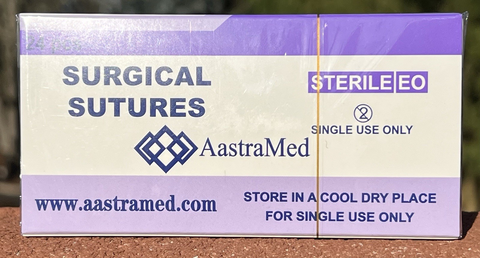 0/0 PGA Suture, 96ct (4 Boxes) Polyglycolic Acid, Veterinary Dental, R-cut 36mm