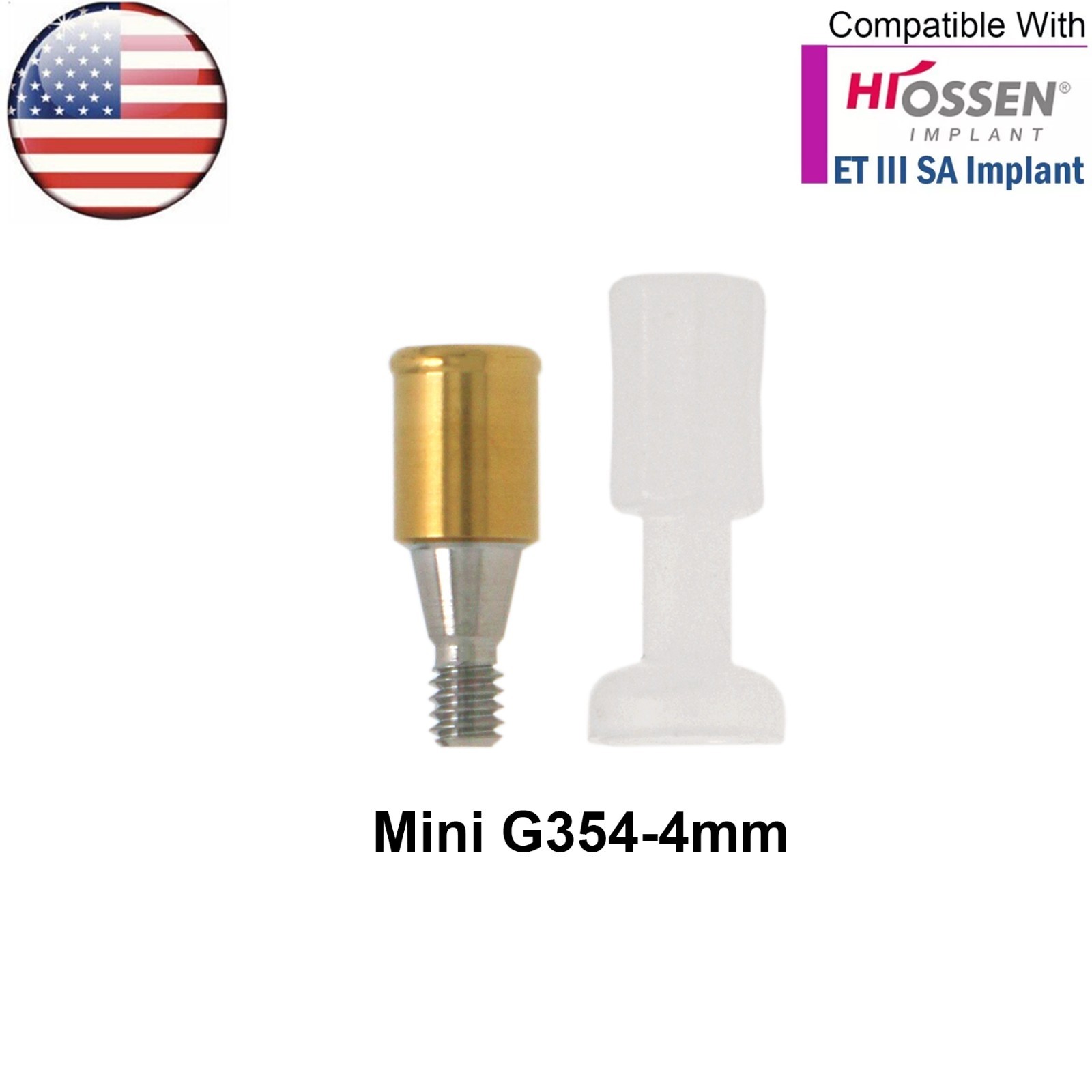 US For HIOSSEN Dental Locator Overdenture Abutment Mini/Regular Male Cap Kits