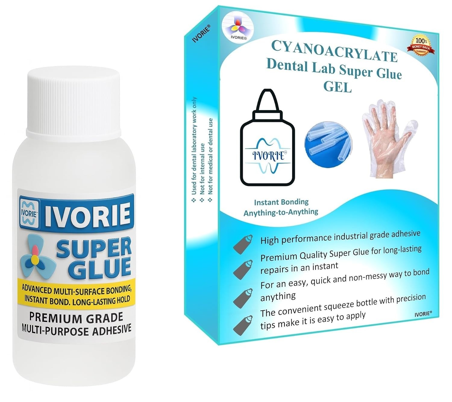 Dental Lab Super Glue Adhesive (Gel) 2oz – Instant Bonding Reliability