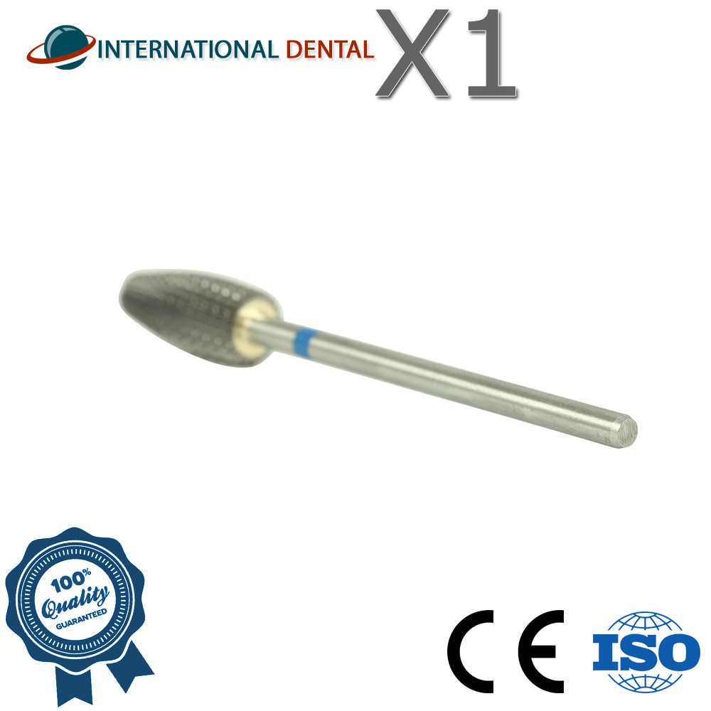 Dental Nail Lab Straight Cut Grinding Carbide Fraser Medium Coarse Ø6.0 FZ807301