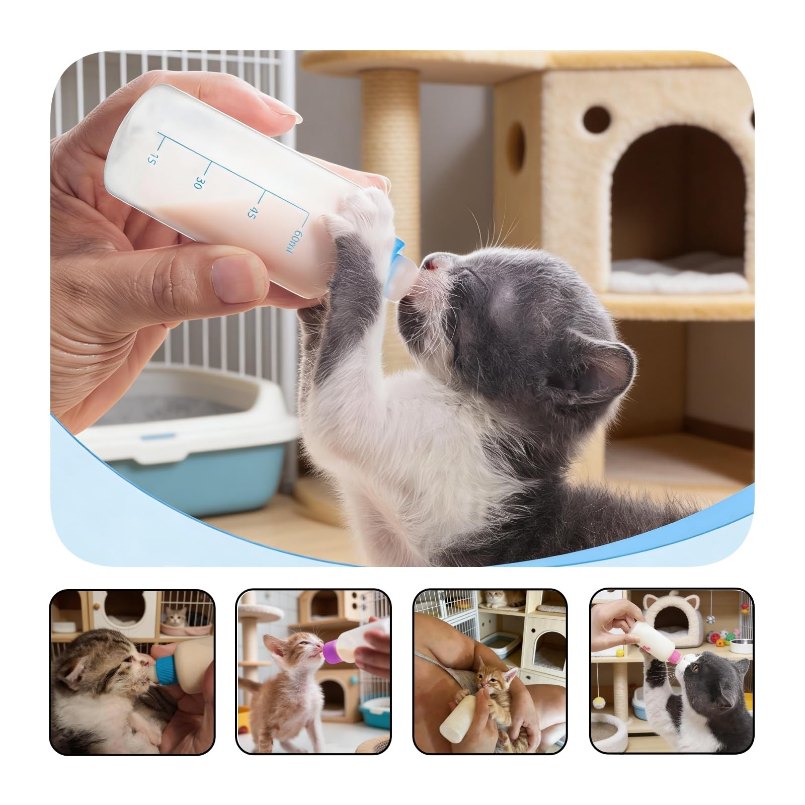 SLWHYZL Kitten 1ml 3ml 5ml 10ml and 60ml, Color random shipments of goods