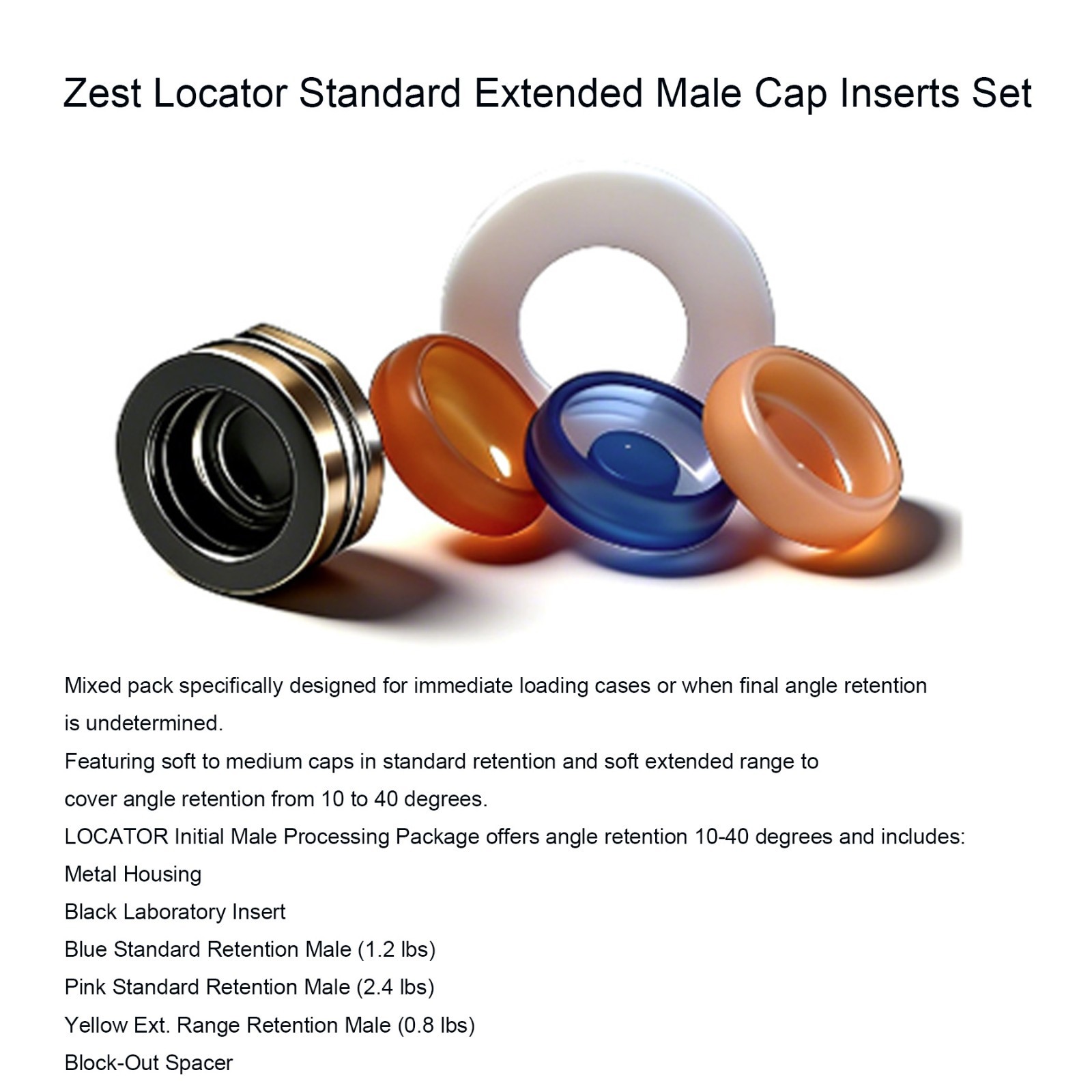 Neodent GM Overdenture Abutment GRAND MORSE connection Zest Locator Males Insert
