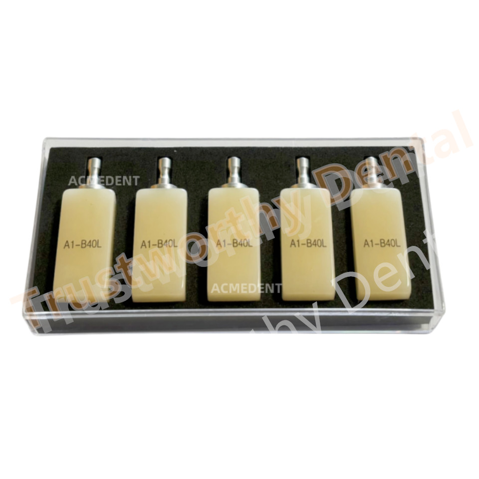 Dental B40L PMMA Blocks Disk Block Cerec Bleached Blocks A1 A2 A3 BL1 Bridge