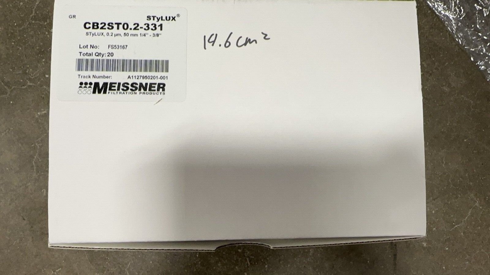 Meissner CB2ST0.2-331 filter stylux 0.2um, 50 mm 1/4″ – 3/8″, 8 filters left