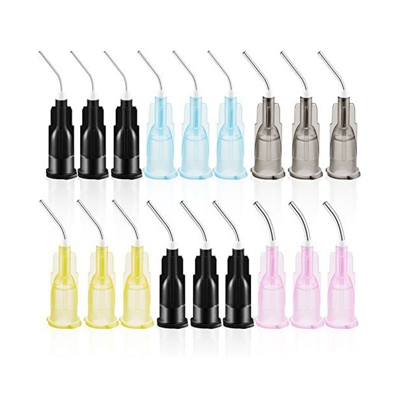 Dental Irrigation Bent Needle Tip Resin Composite Flow Dispenser Etching Syringe