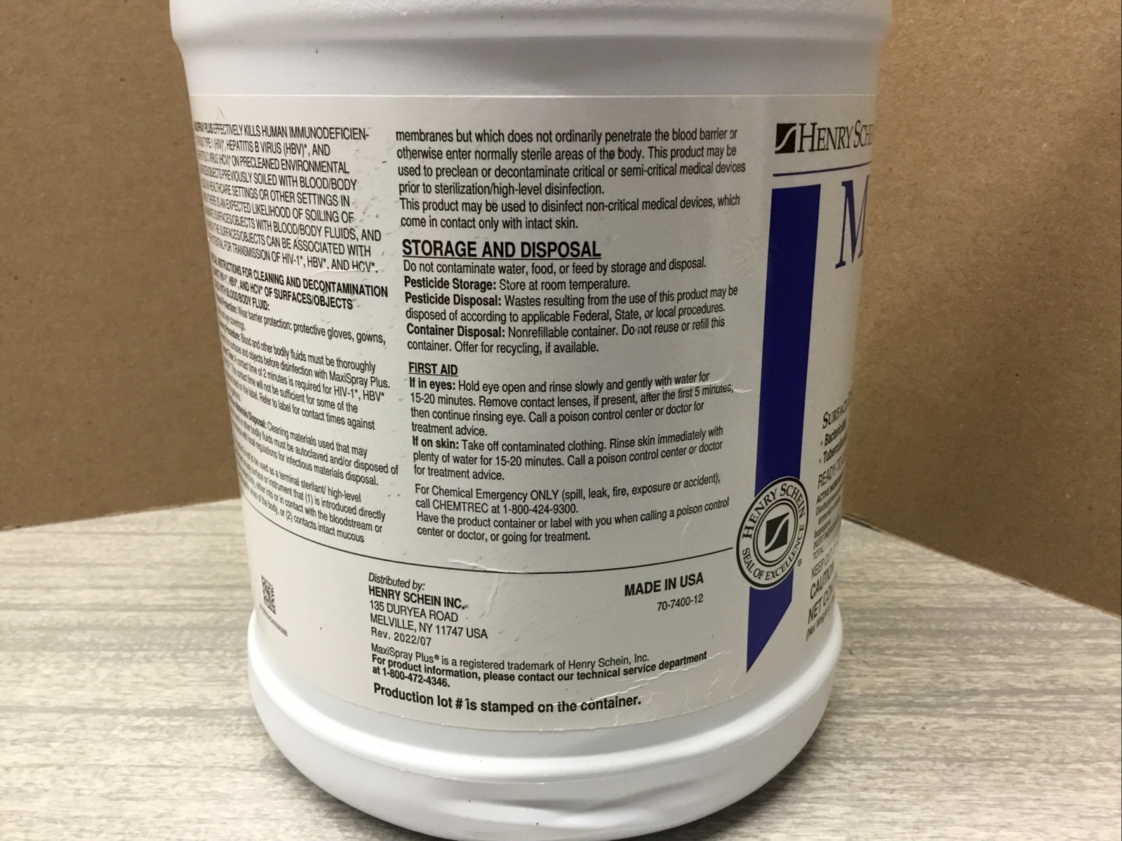 Henry Schein MaxiSpray Plus (101-0285)- 1 Gallon