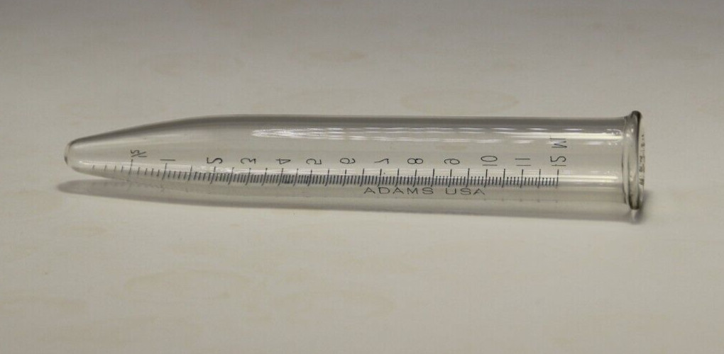 Vintage Adams USA Centrifuge Conical 12 ml test tube