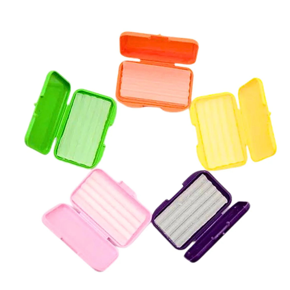 Dental OrthoQuest Orthodontic Clear Wax Strips For Brackets In Cases 50 pcs