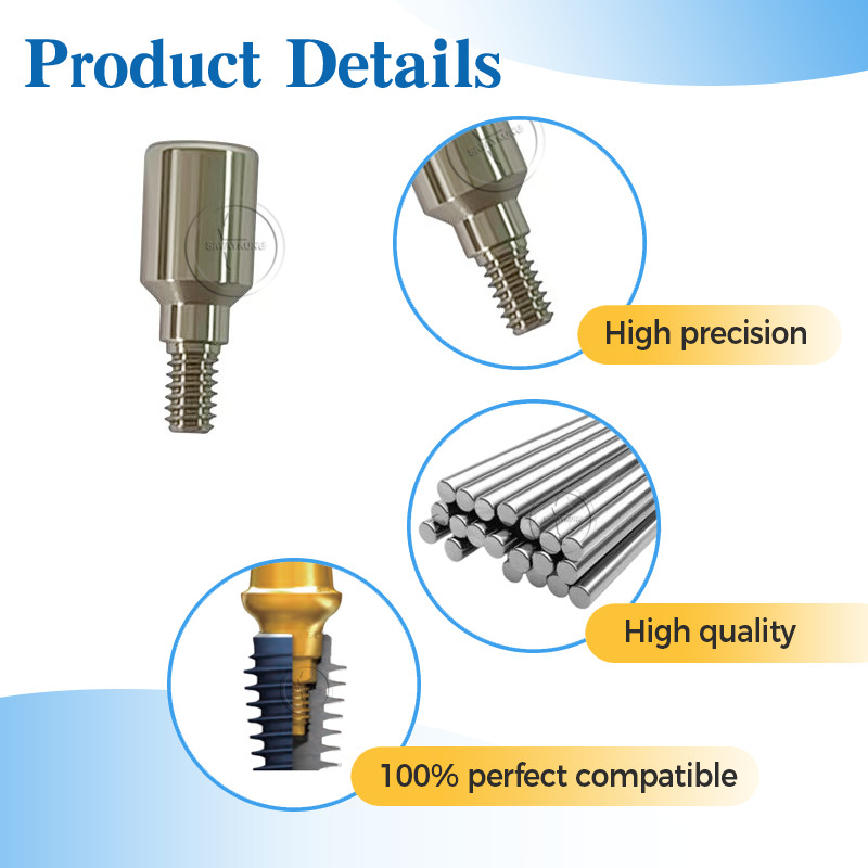 5 pcs Dental Healing abutment fit to Alpha-BIO platform D3.8/D5.5