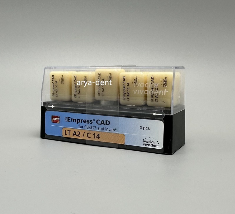 5pcs IPS Empress CAD Ceramic Blocks Dental Lab Restorations Materials LT A2/C14