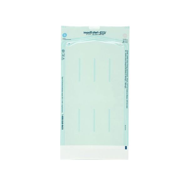Maxill Steri-Sox 4 Channel Sterilization Pouches, 6″ x 11″, 200/Box