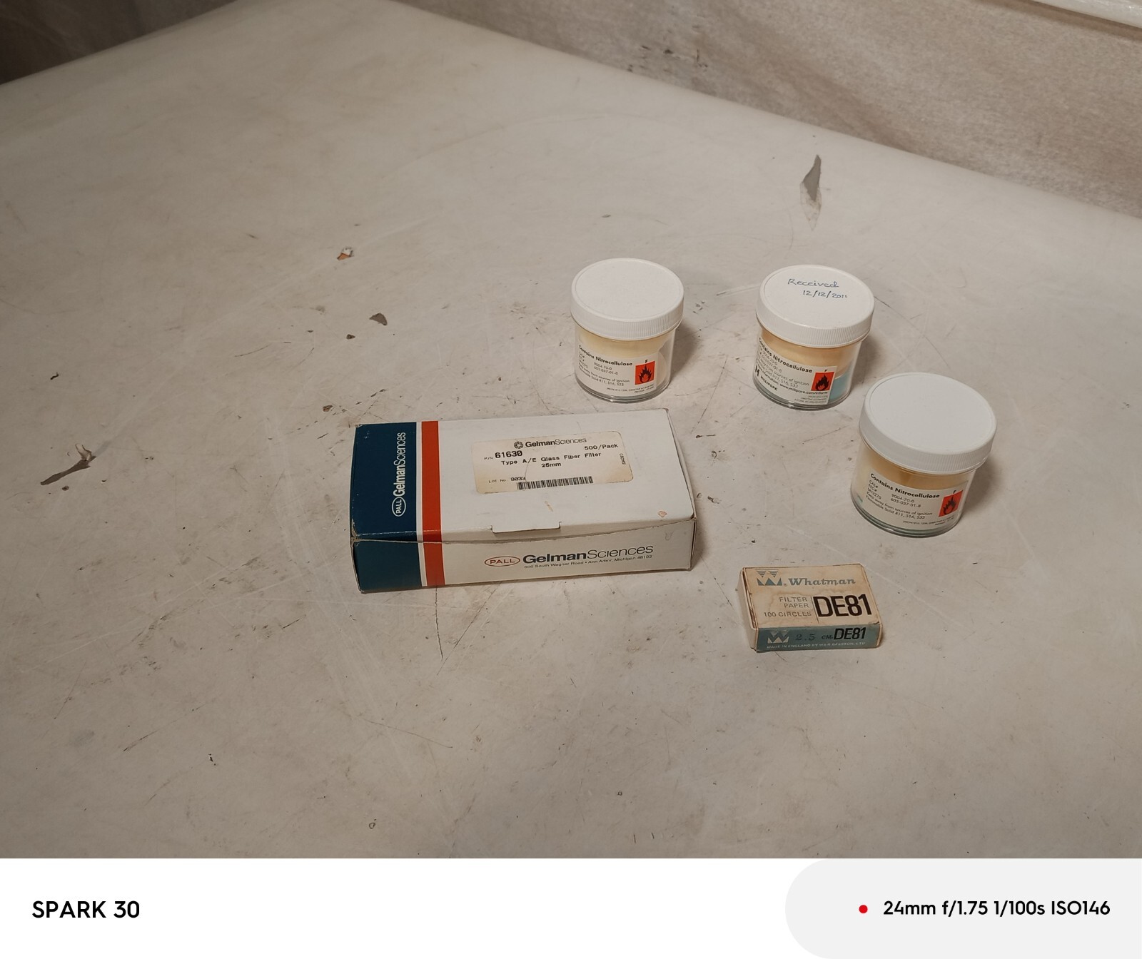 Millipore Nitrocellulose Membrane Mixed Cellulose Easter 0.45um HAWP 100ct