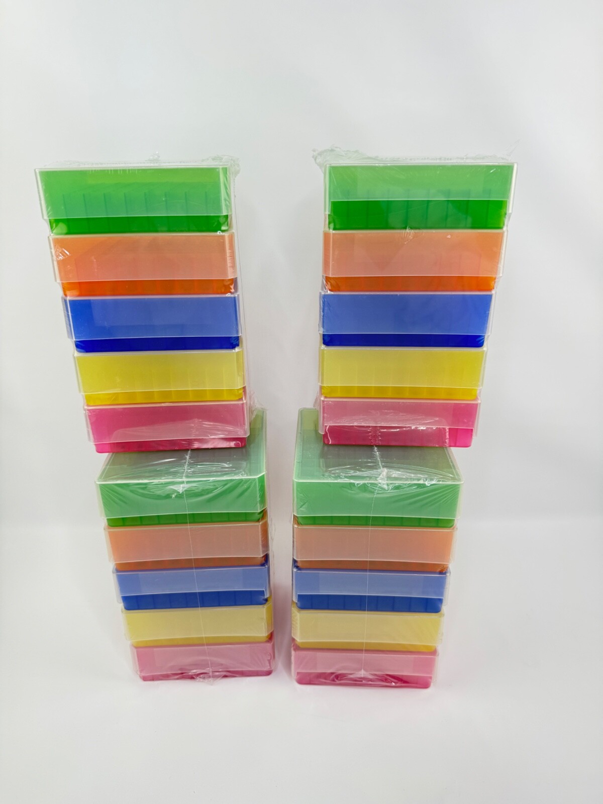 x(4) Heathrow Scientific HS120040 81-Well Tube Box (Assorted), 5/PK