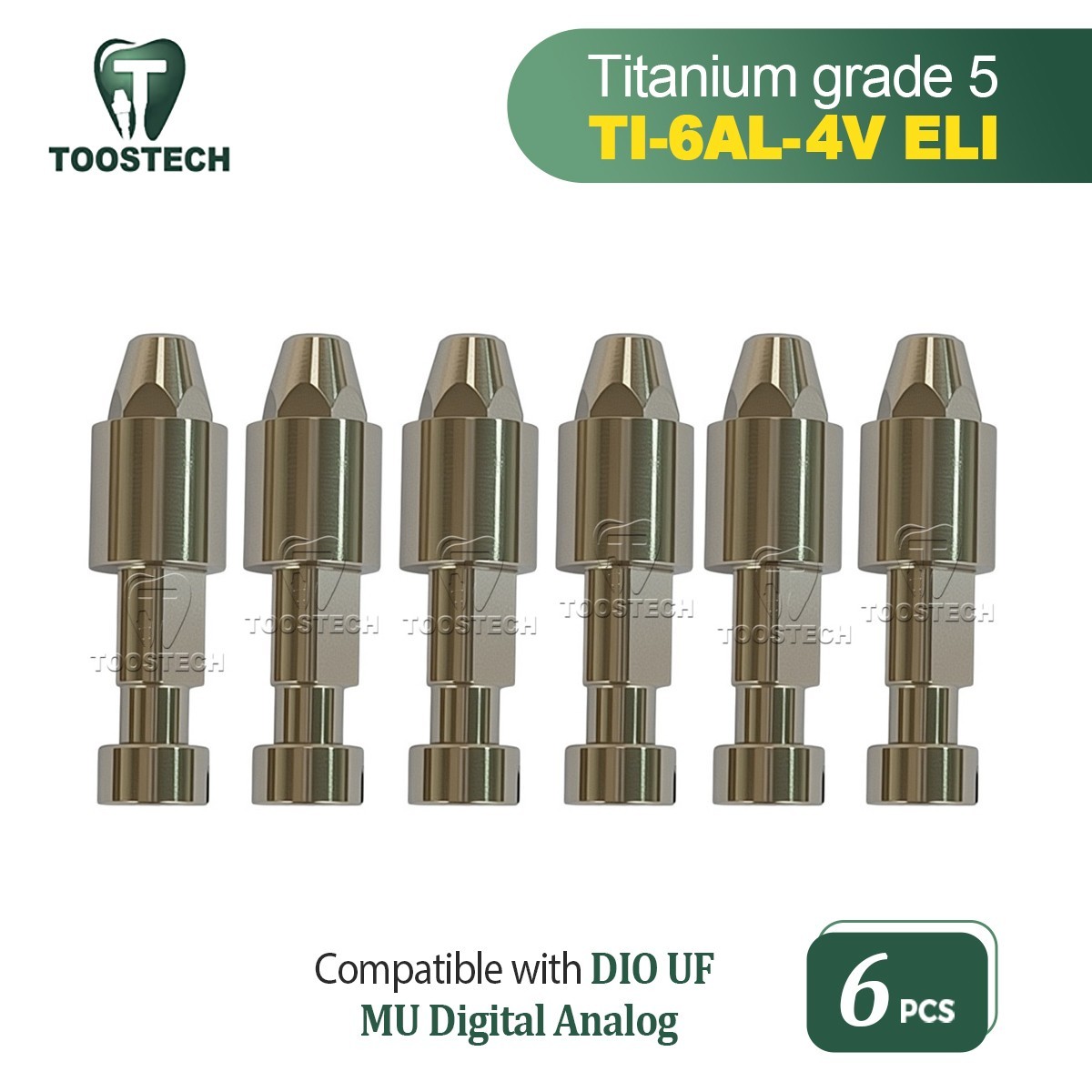 6pcs Dental Multi unit Digital analog fits to DIO UF New Line