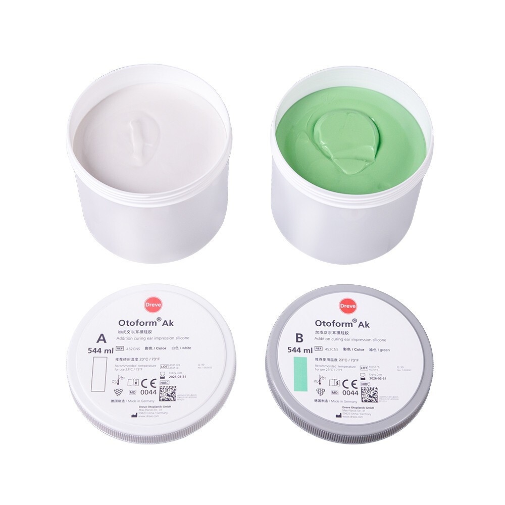 Dreve Ear Impression Material Green & White 35 Shore 800g*2 for Ear Impression