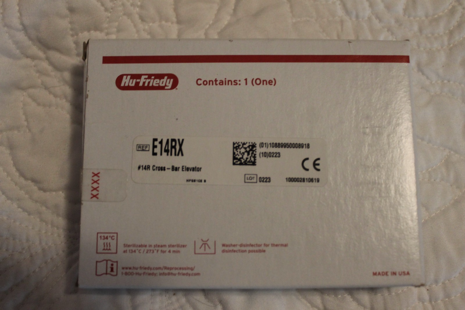 HU FRIEDY Cross Bar Elevator 14L 14R NEW pair