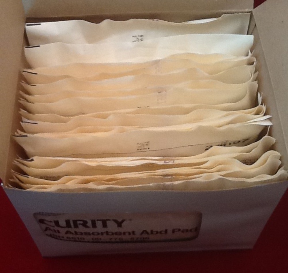 QTY 10 KENDALL CURITY ALL ABSORBENT ABD PAD 7.5″x8″ Sterile 264157 Abdominal