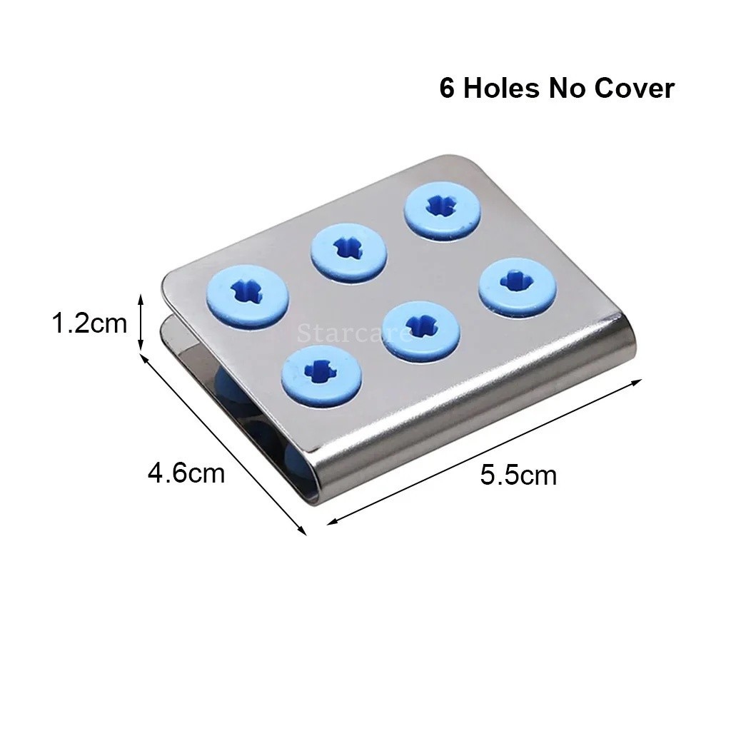 Dental Scaler Tip Holder Burs Stand Holder Block Case Steel Box Storage 6/30Hole