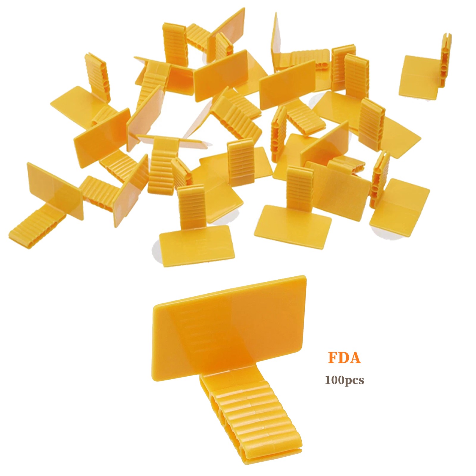 100pcs Dental Sensor Holder self-adhesive Yellow X-Ray Positioning Posterior New