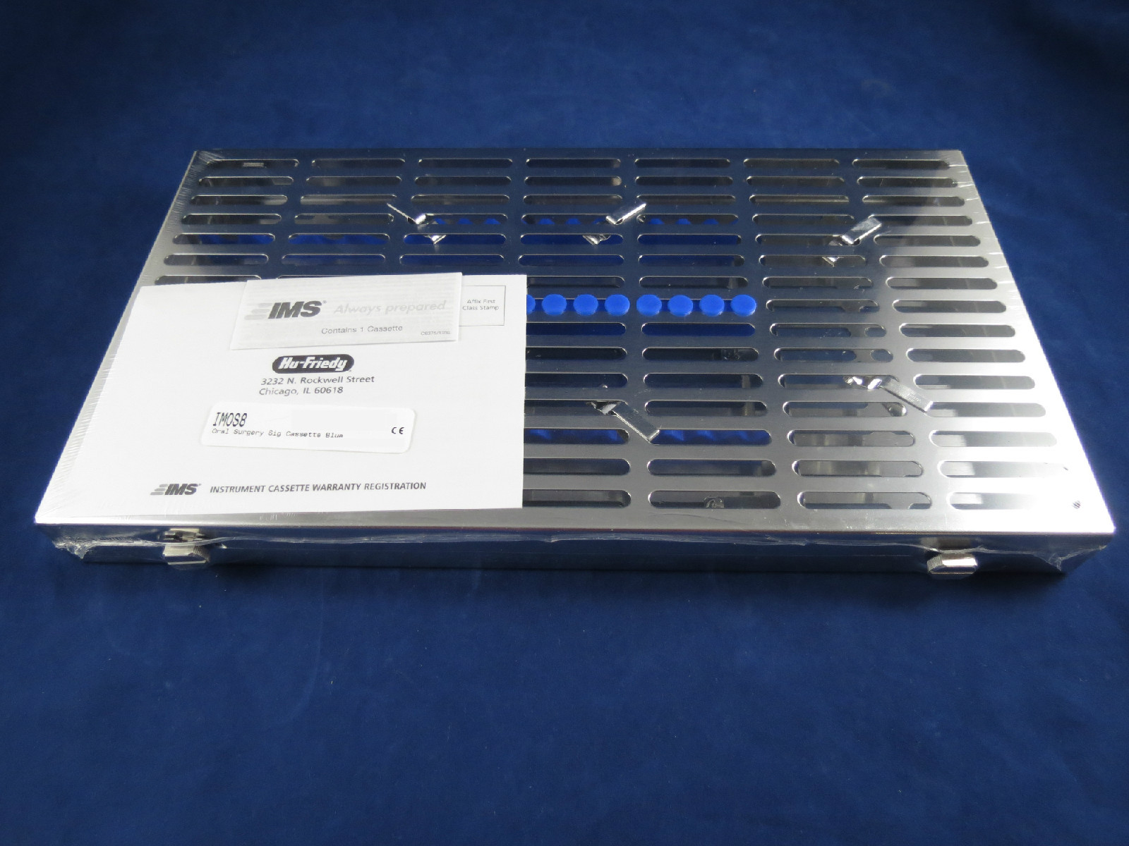 Oral Surgery Cassette 12 Instruments Blue 8″ x 14.5″ x 1.25″ IMOS8 HU FRIEDY