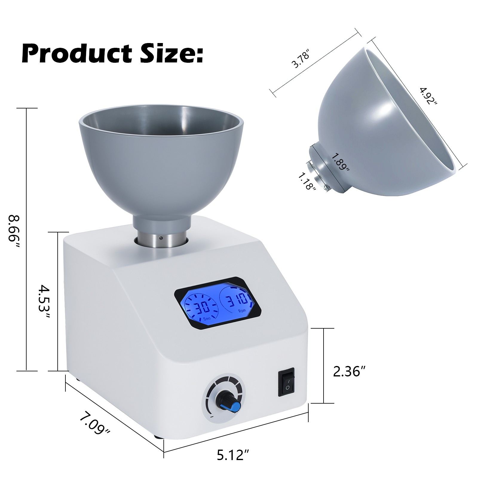 High-End Dental Printing Die Mixer Machine Alginate Dentistry Tools USA STOCK